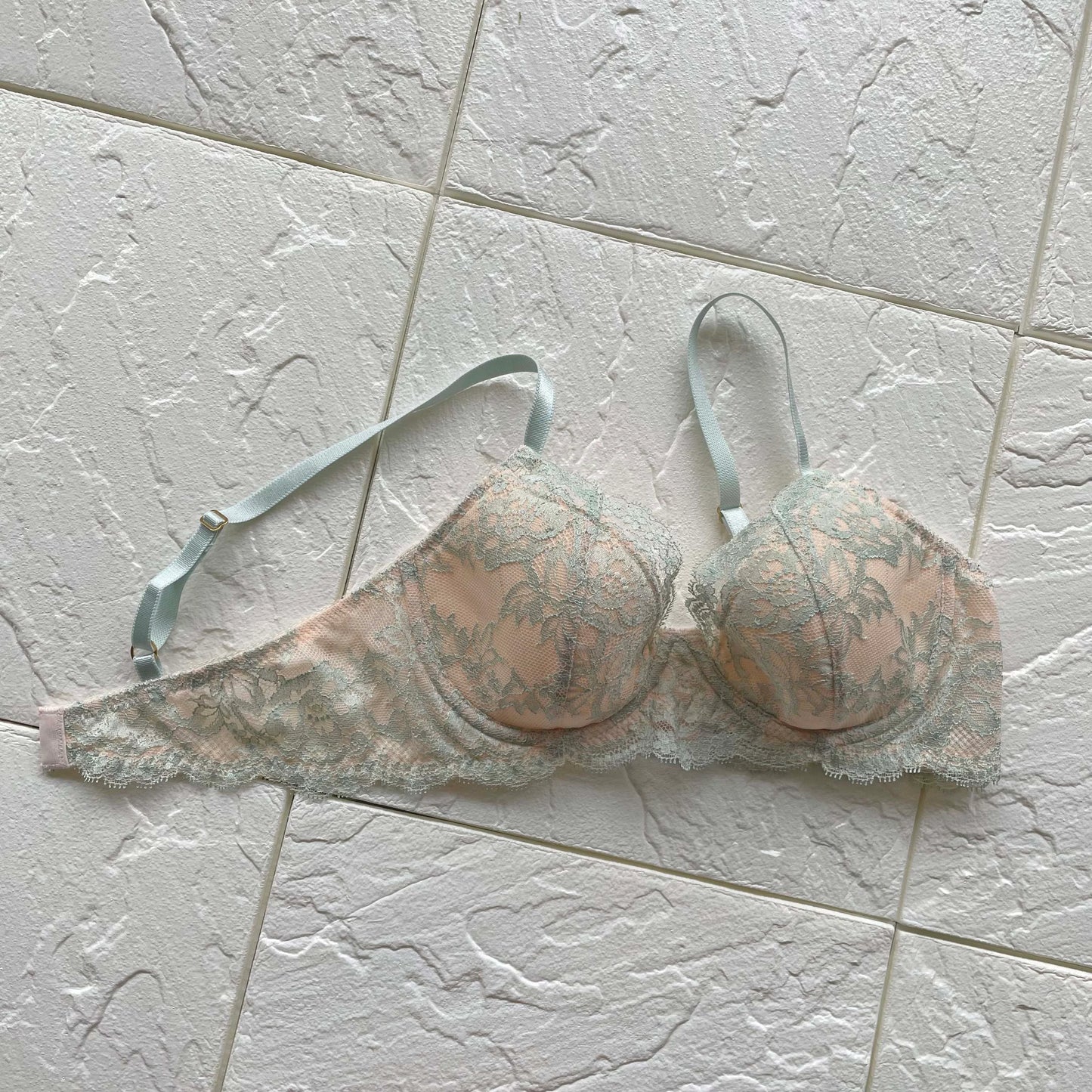 Lilac Mint Blue Underwire Bra