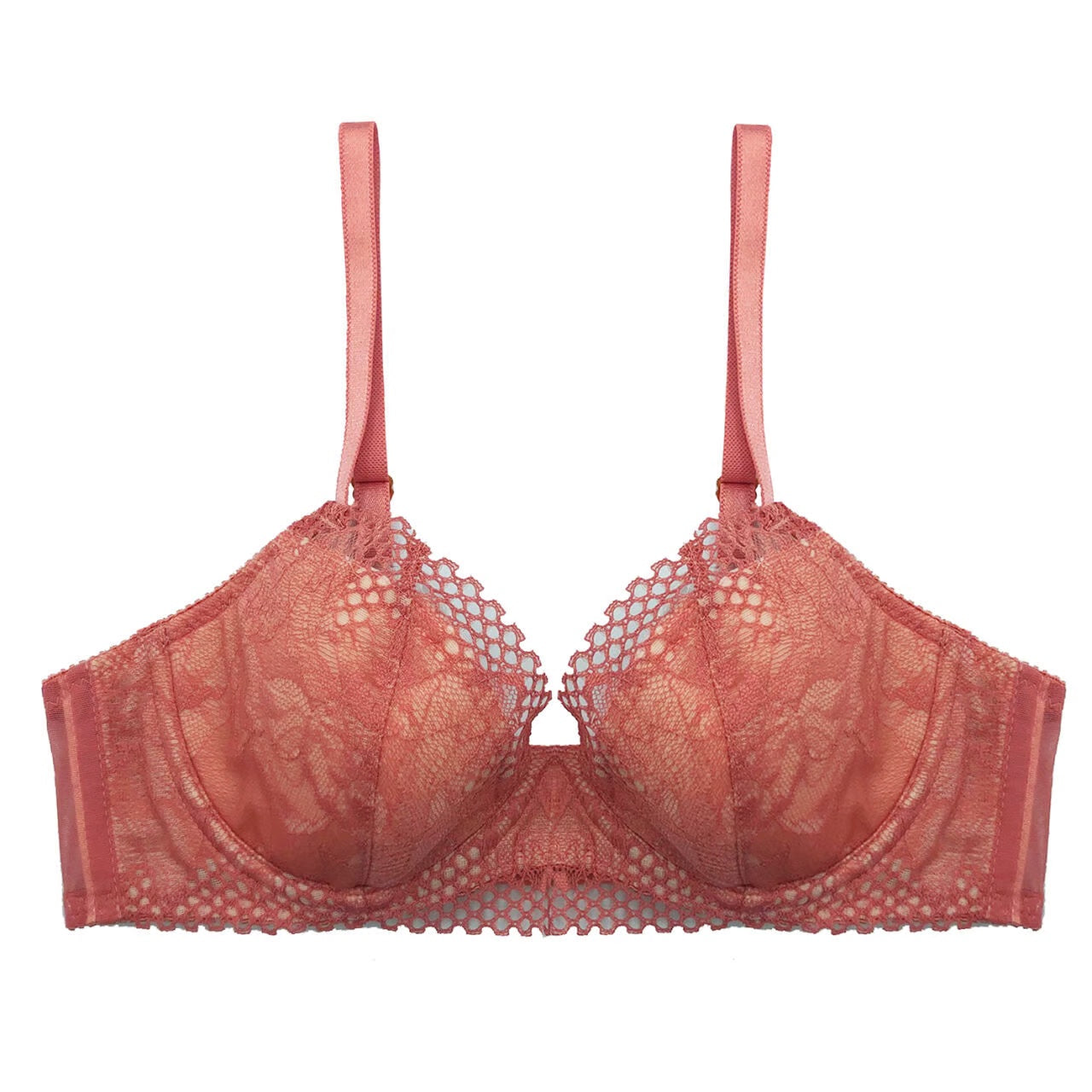 SALE Calla Lily Coral Underwire Bra