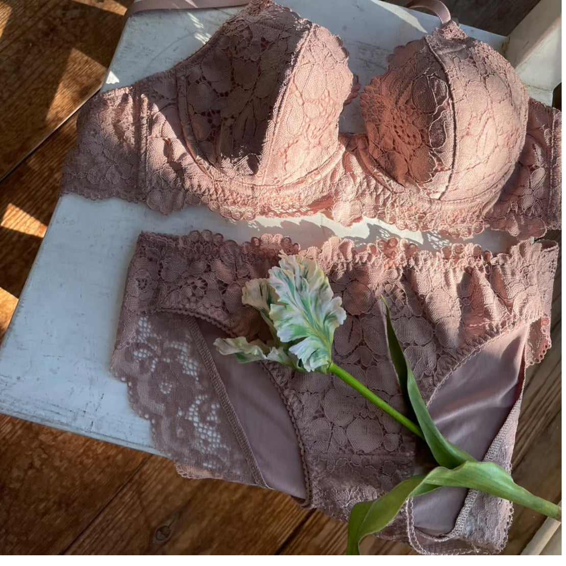 Peony Underwire Bra｜Orange
