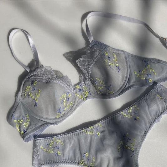 SALE Dream Garden Blue Underwire Bra