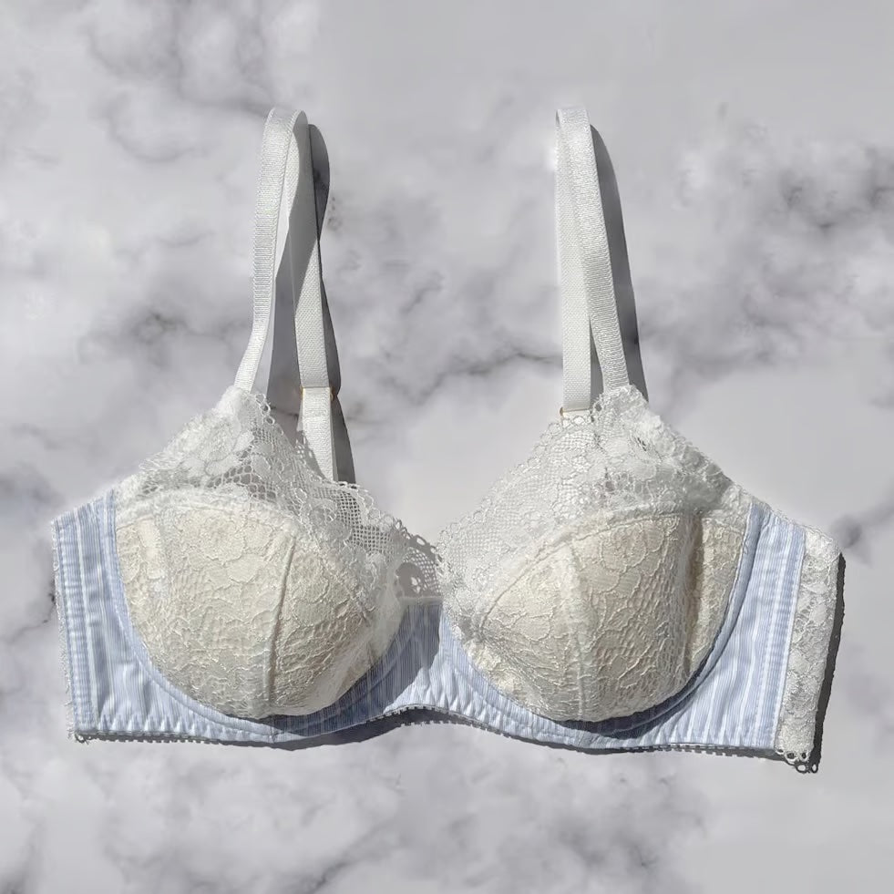 Blue Star White Underwire Bra