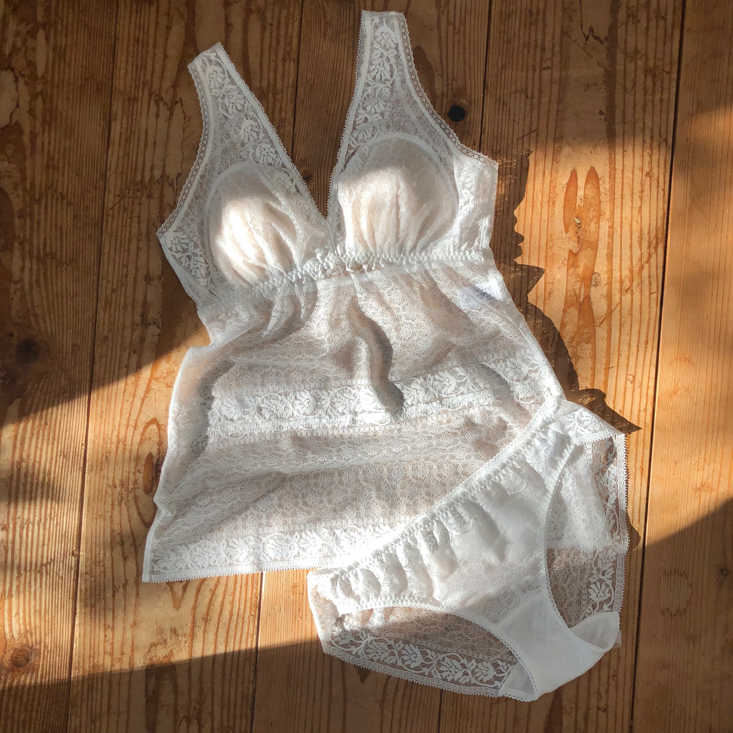 SALE Freesia White All Lace BraCamisole